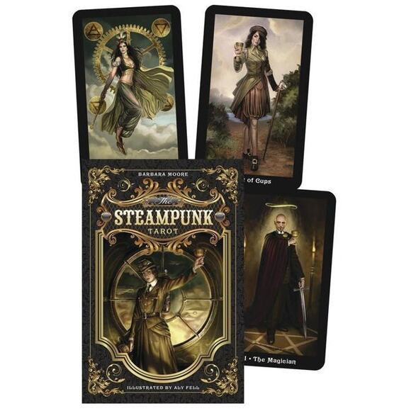 Steampunk Tarot by Barbara Moore Full 78 Card Mini Deck - Picture 1 of 5